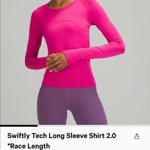 LULU LEMON SWIFTY TECH LS 2.0 *RACE LENGHT*